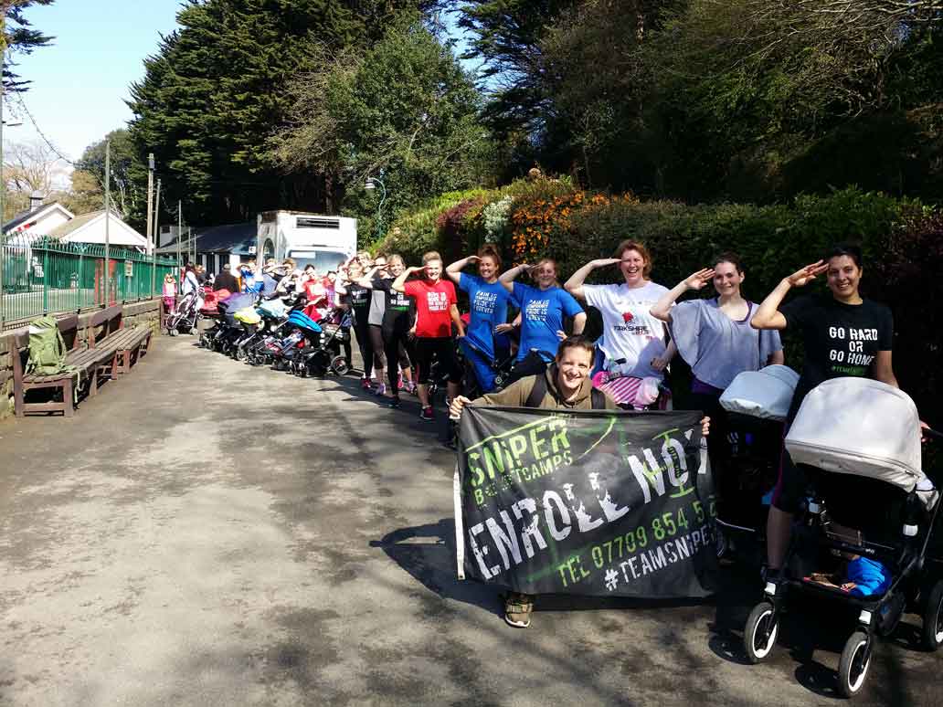 buggy bootcamp recruits saluting
