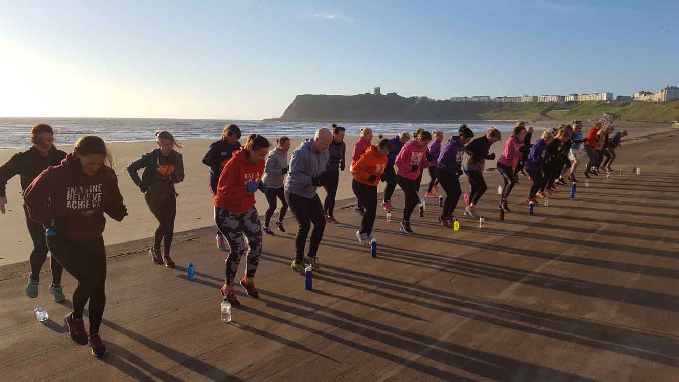 recruits doing bootcamp exercises