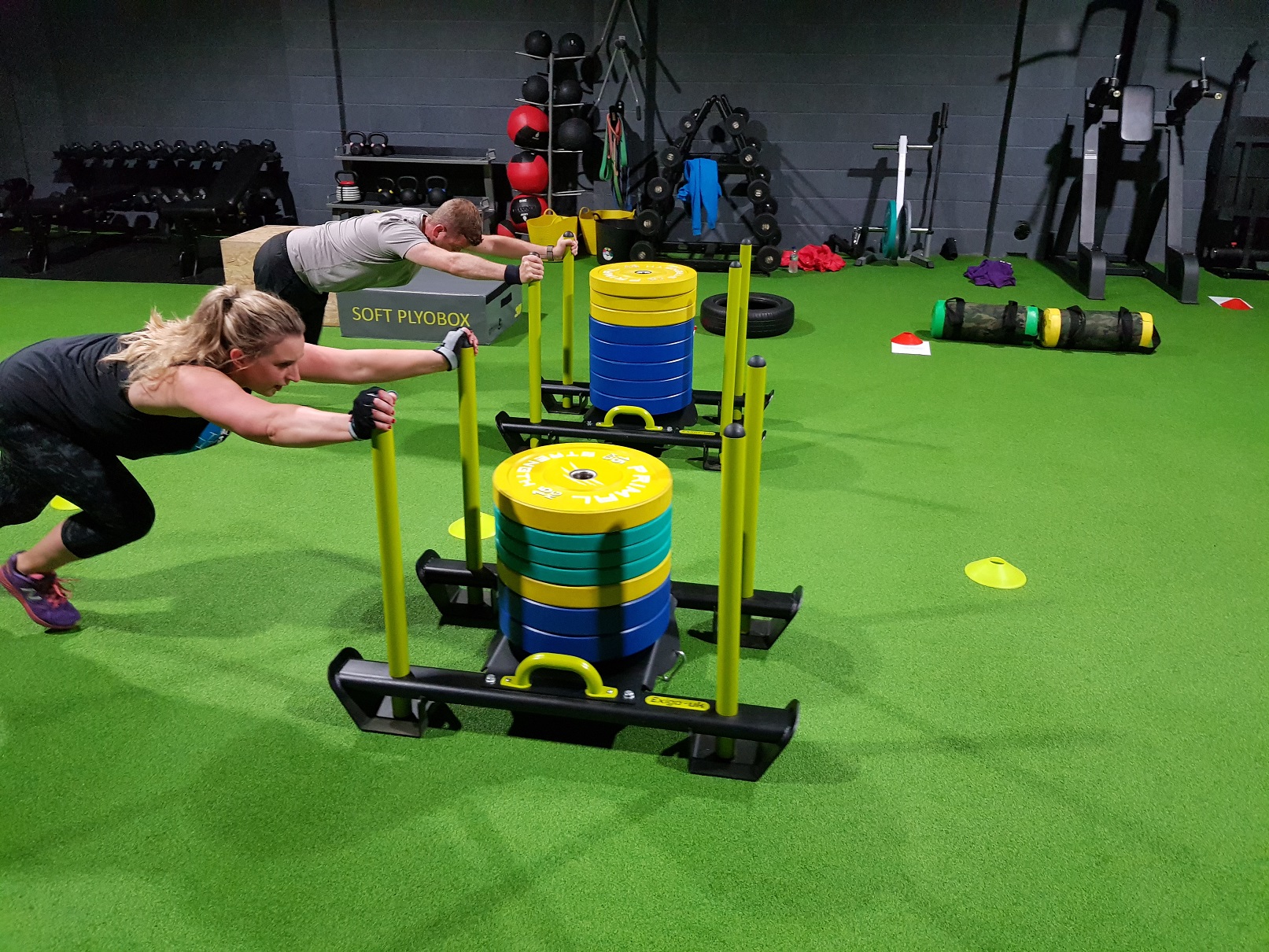 Sniper fitness recruits performing bootcamp exercises