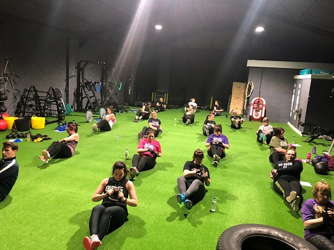 group kettlebell exercise